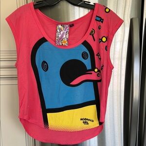 Brand new Without tag. Pink Graphic Top